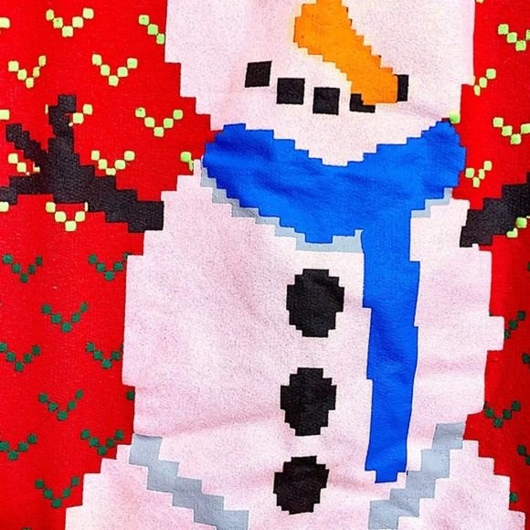 🎄Women’s Ugly Sweater Sweatshirt Snowman - Picture 4 of 4